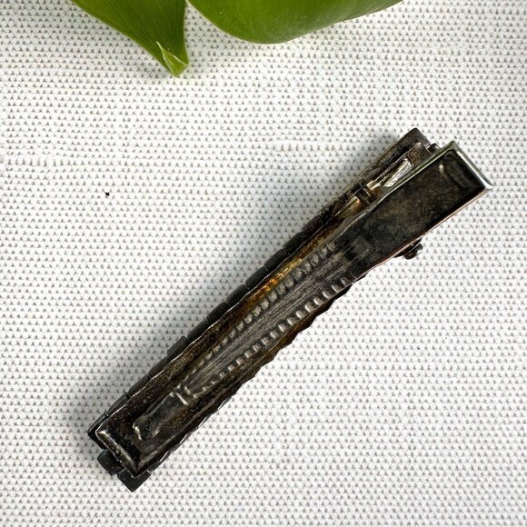Rhinestone Alligator Hair Clip – Three Row Crystal - Picture 4 of 7